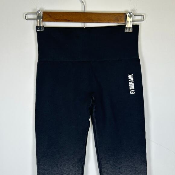 Gymshark Adapt Ombre Seamless Black & Gray Leggings, XS/S - Picture 1 of 9